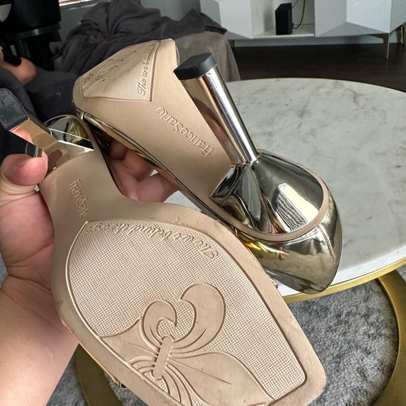 Franco Sarto metallic gold heels - Picture 12 of 13